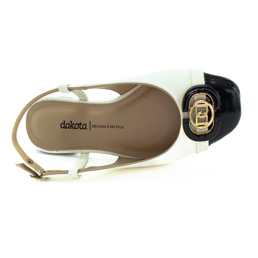 Sapatiha Feminino Dakota D0234-0005 - Off White Branco 5