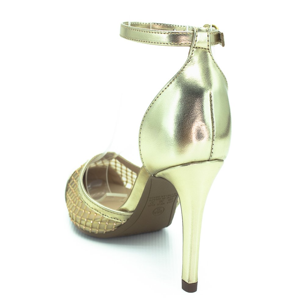 Scarpin Feminino Mariotta 13563-14 - Dourado Dourado 3