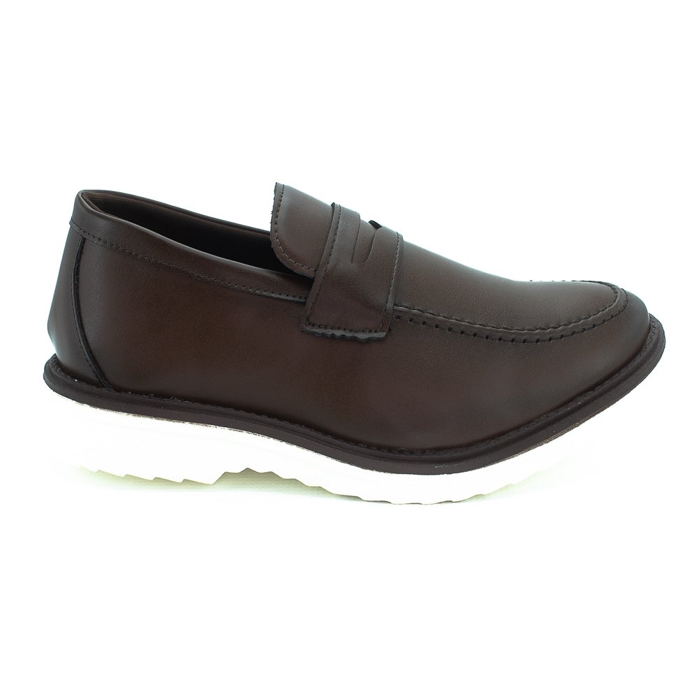Sapato Social Masculino West Line 4509 - Marrom Escuro