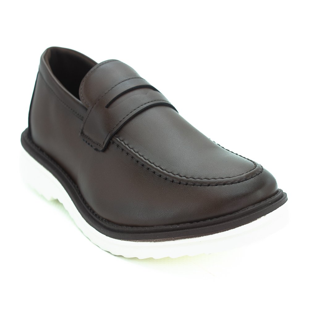 Sapato Social Masculino West Line 4509 - Marrom Escuro Marrom 2