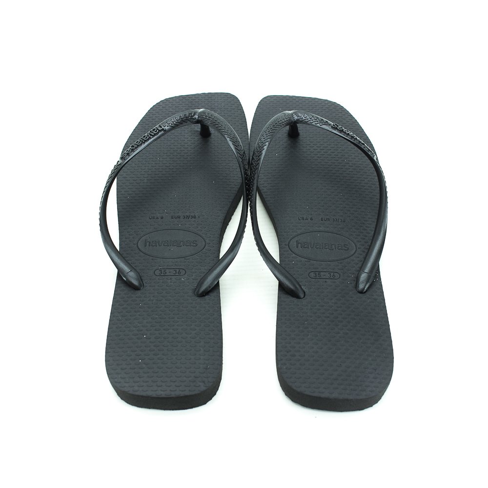 Chinelo Feminino Havaianas Slim Square - Preto Preto 2