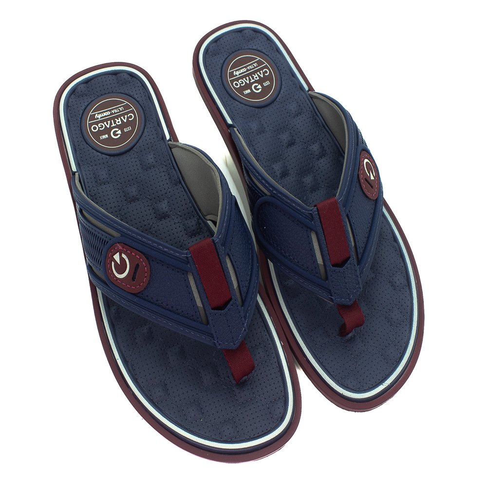 Chinelo Masculino Cartago Lyon IV - Azul