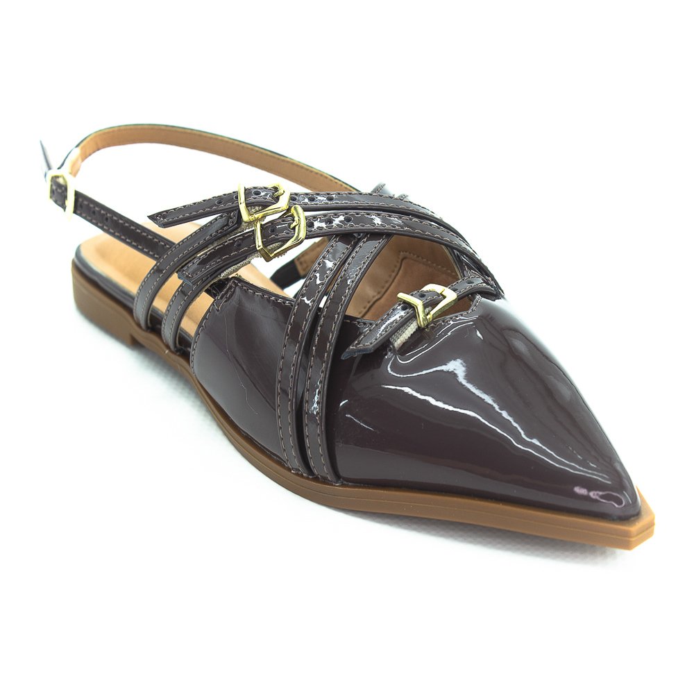 Sapatilha Feminina Vizzano Slingback 1449.102 - Marrom Marrom 2
