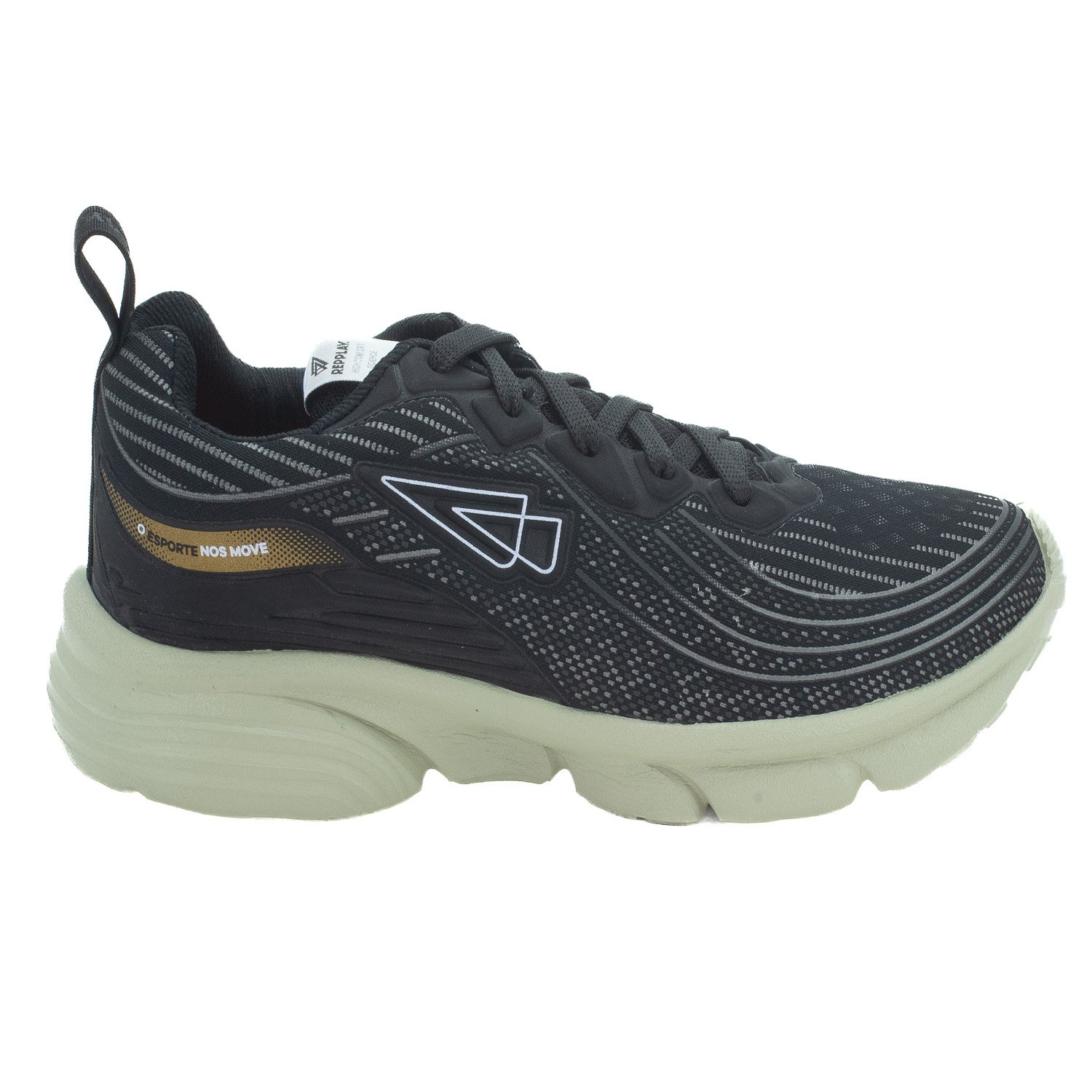 Tênis Masculino Repplay RP2750 - Preto