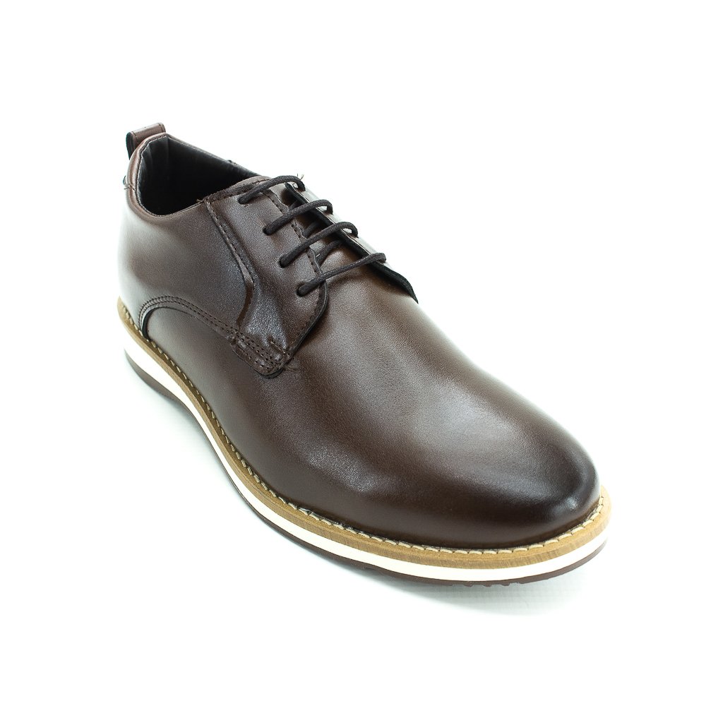 Sapato Social Masculino Franshoes FP2001 - Marrom Marrom 2