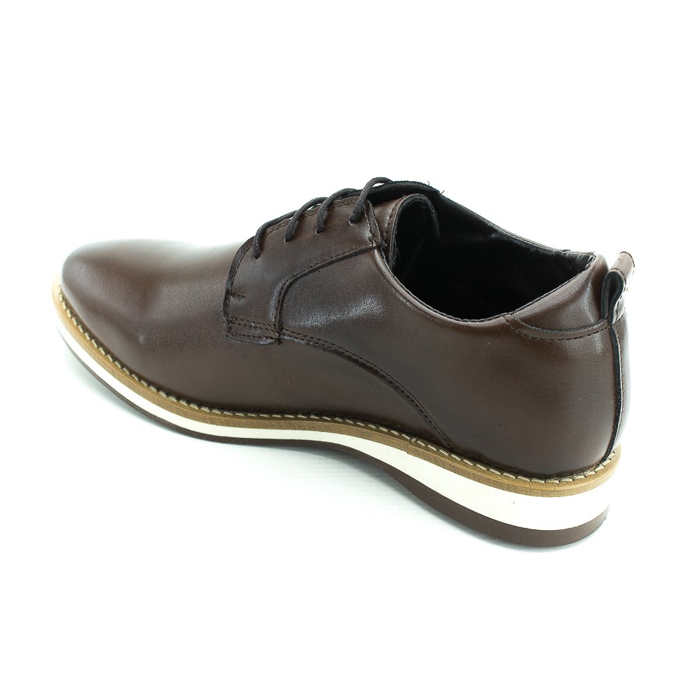 Sapato Social Masculino Franshoes FP2001 - Marrom Marrom 3