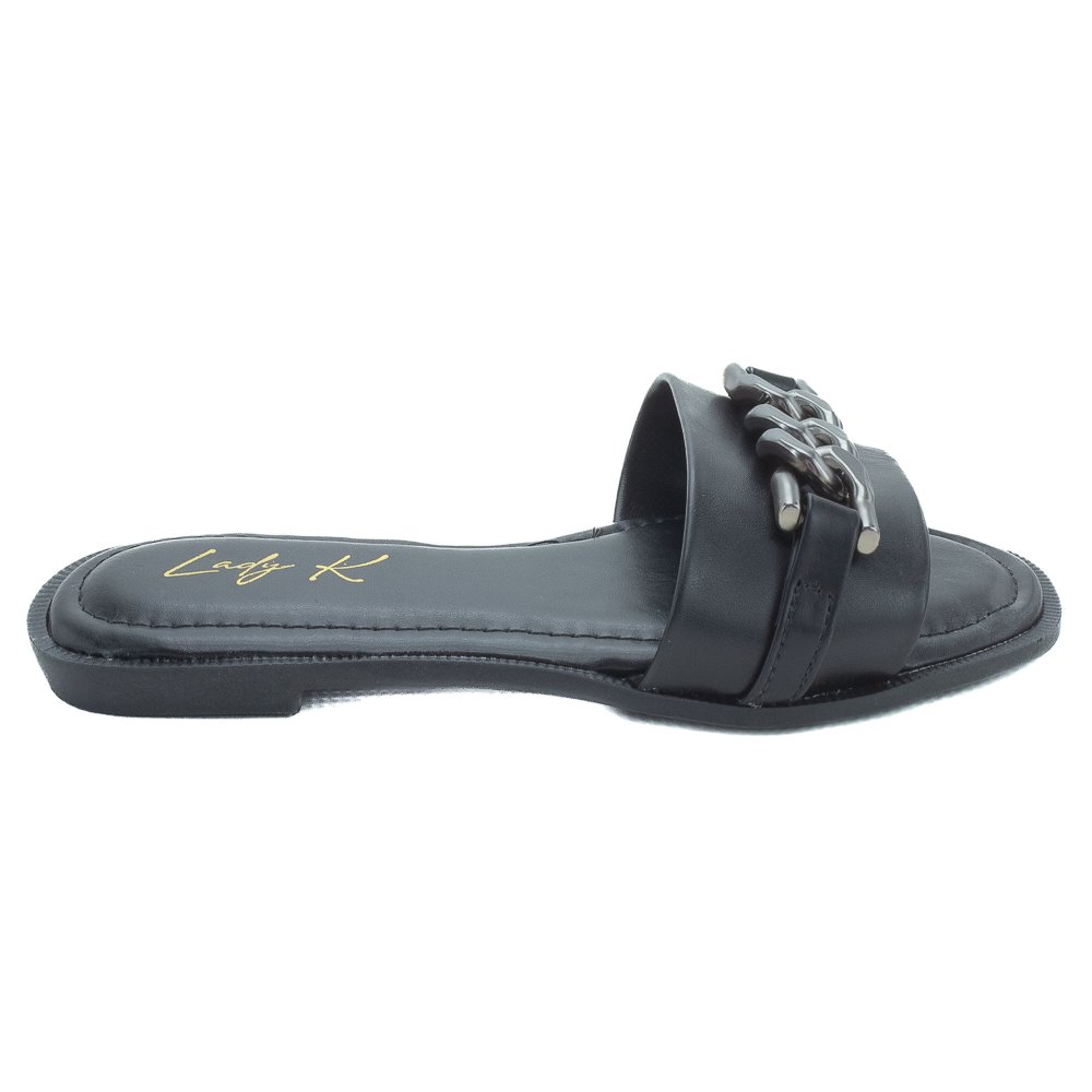 Rasteira Feminina Lady K PE2405 - Preto