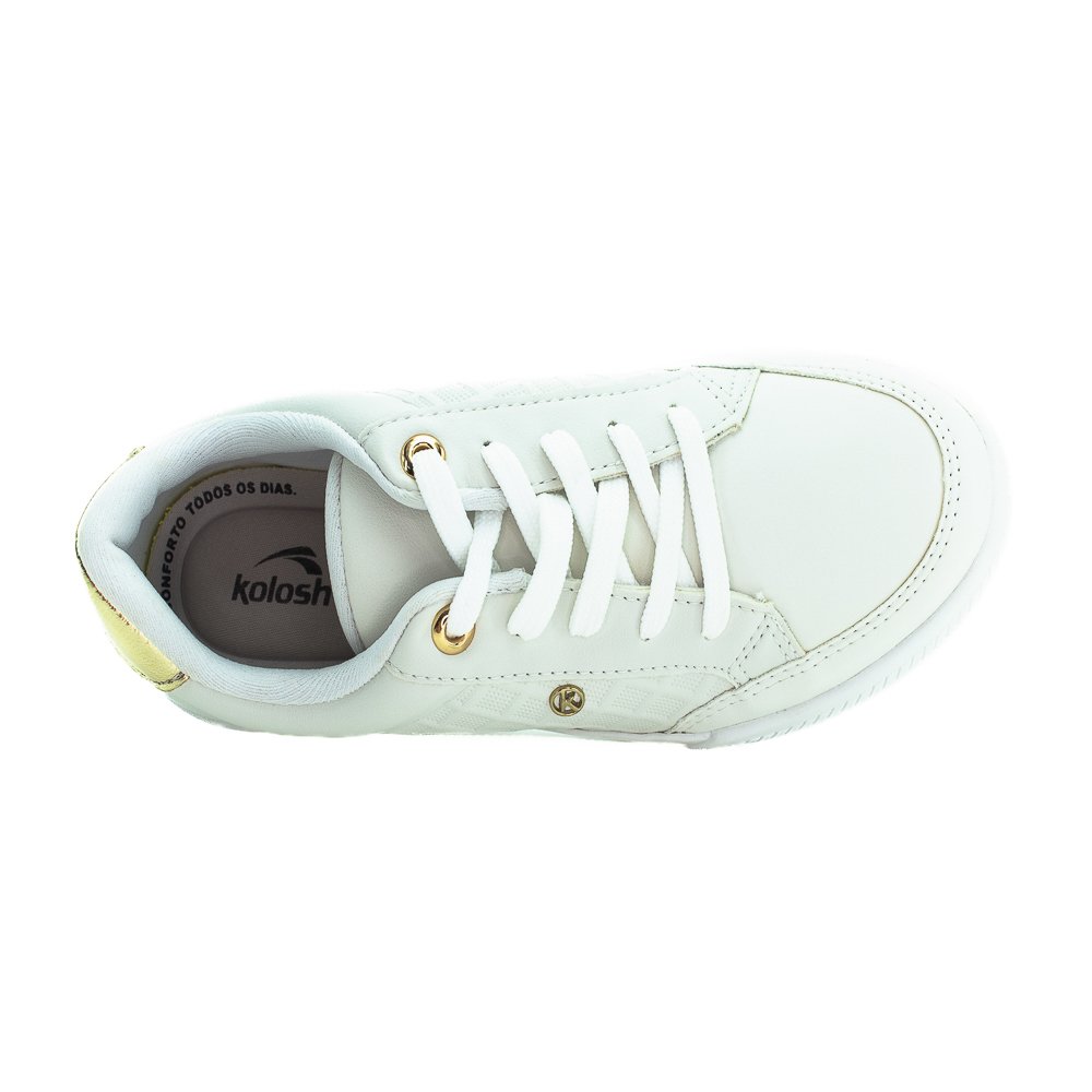 Tênis Feminino Kolosh C30058-0002 - Off White Branco 5
