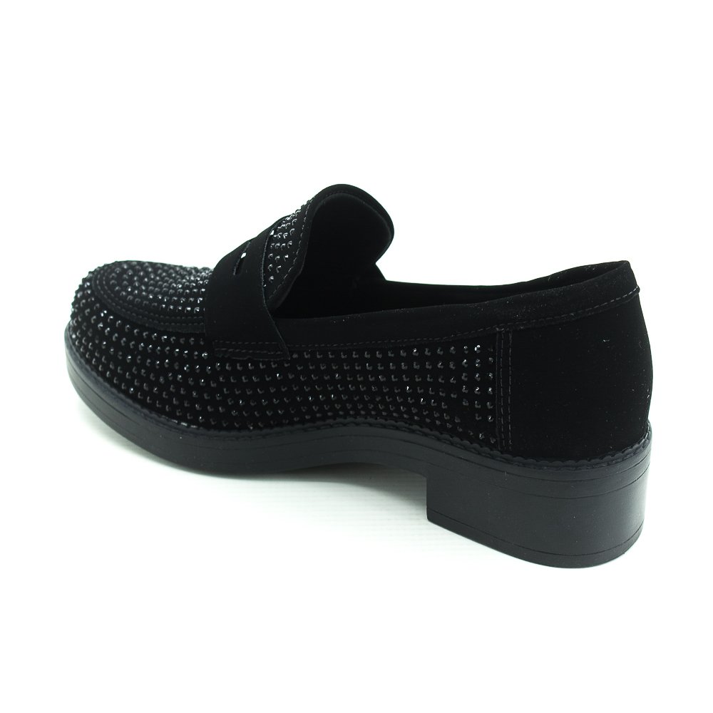 Mocassim Feminino Via Marte 011-006-01 - Preto Preto 3