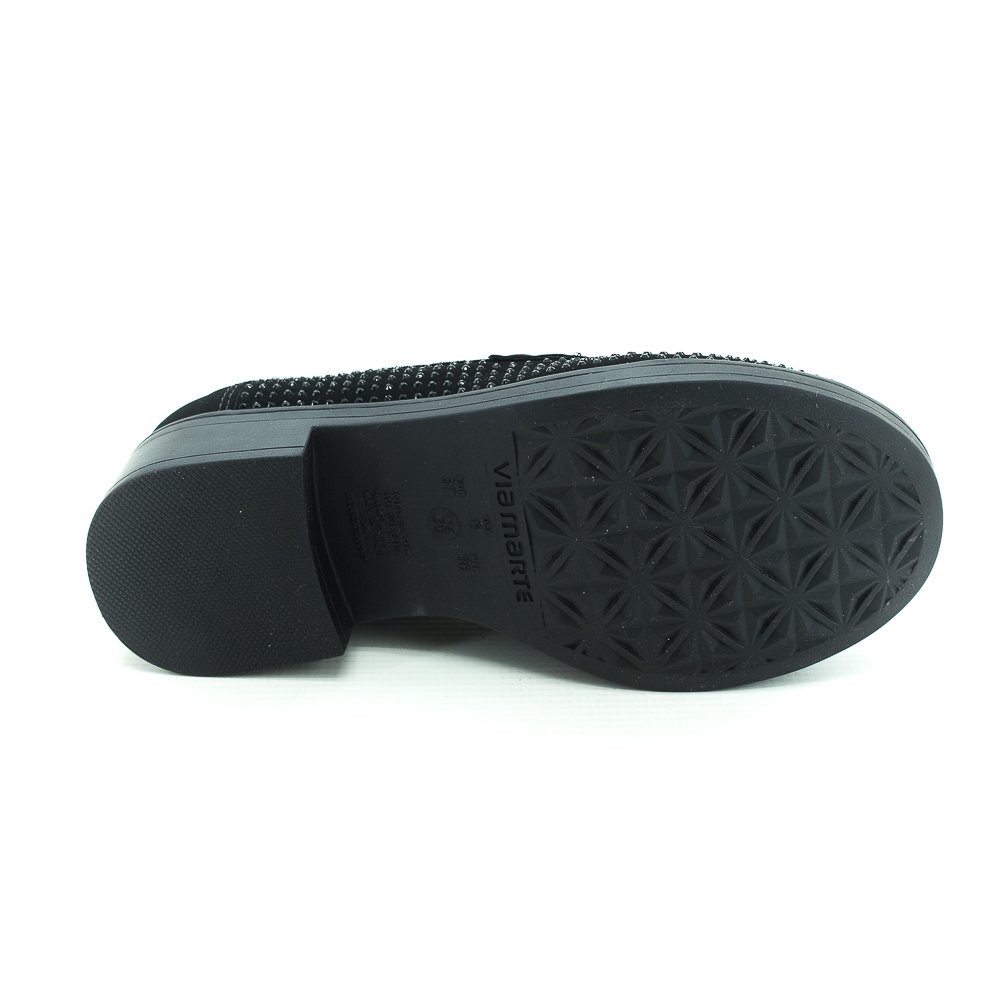 Mocassim Feminino Via Marte 011-006-01 - Preto Preto 4