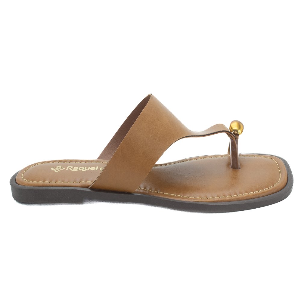 Rasteira Feminina Raquel Dias 951888 - Marrom