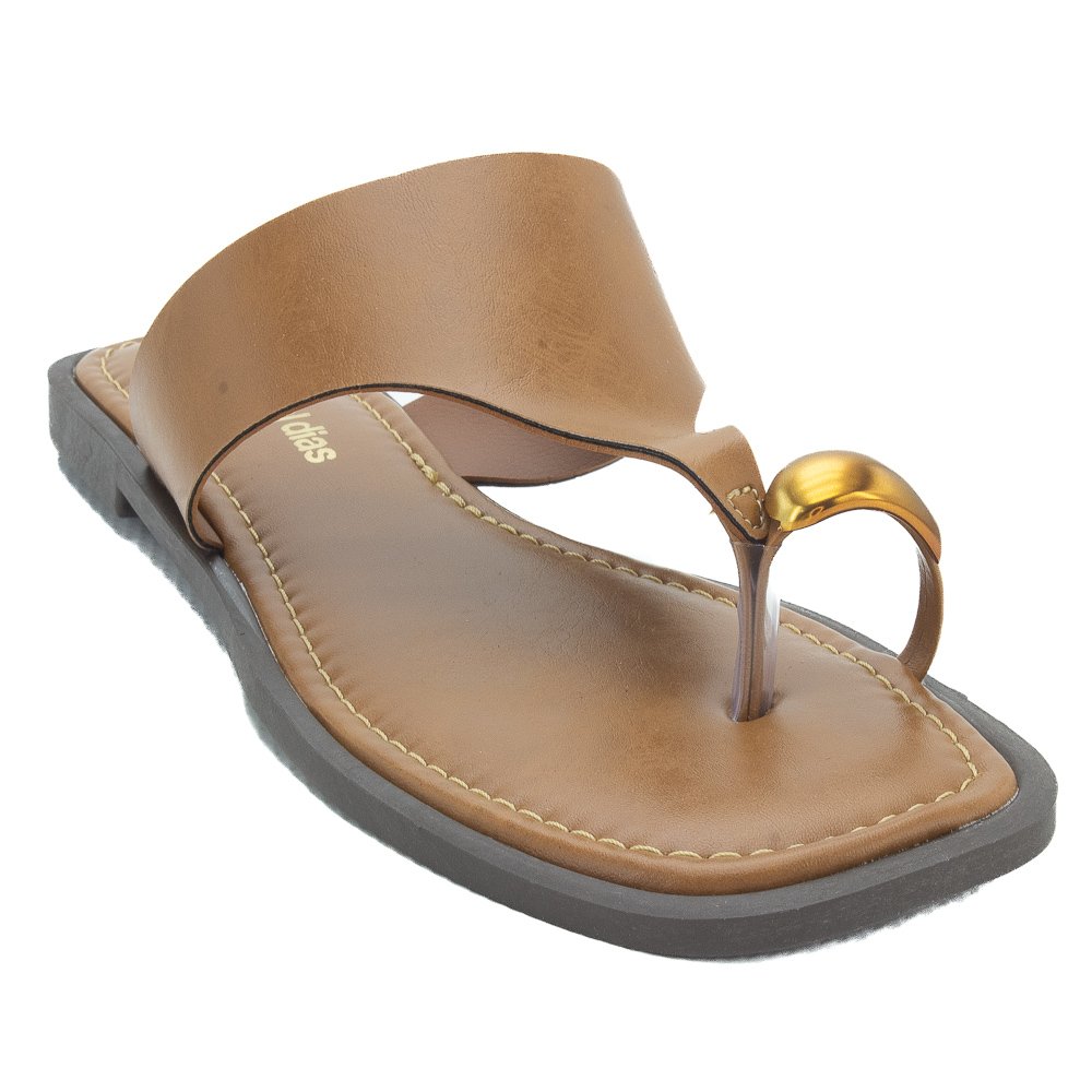 Rasteira Feminina Raquel Dias 951888 - Marrom Marrom 2