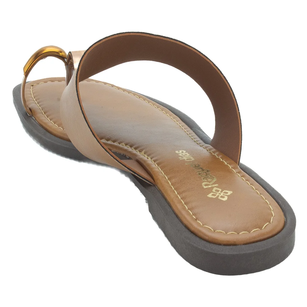 Rasteira Feminina Raquel Dias 951888 - Marrom Marrom 3