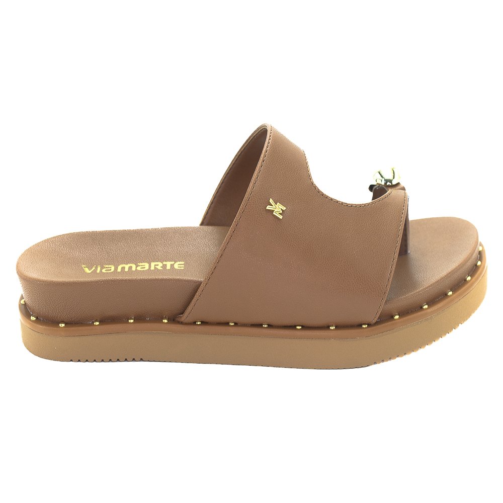 Papete Feminina Via Marte 169-022-01 - Marrom