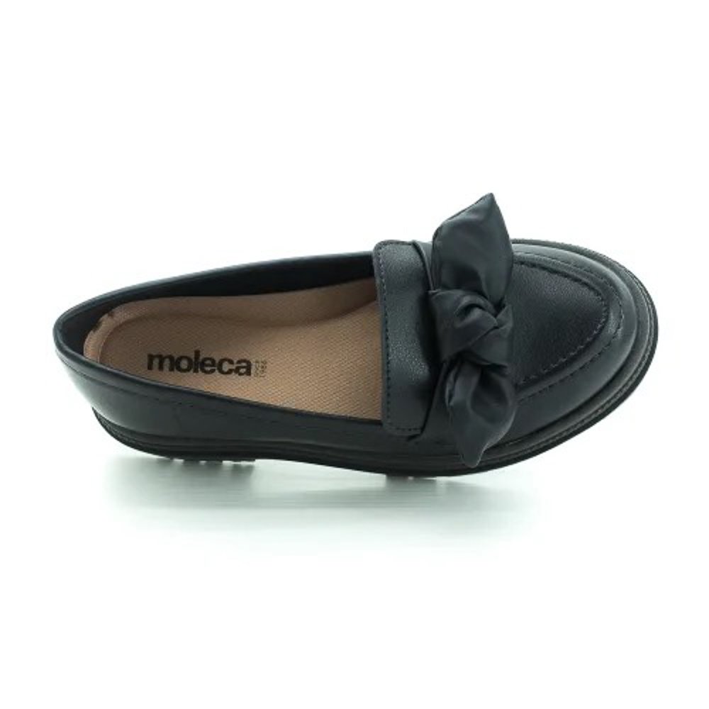 Mocassim Feminino Moleca 5775.108 - Preto Preto 5