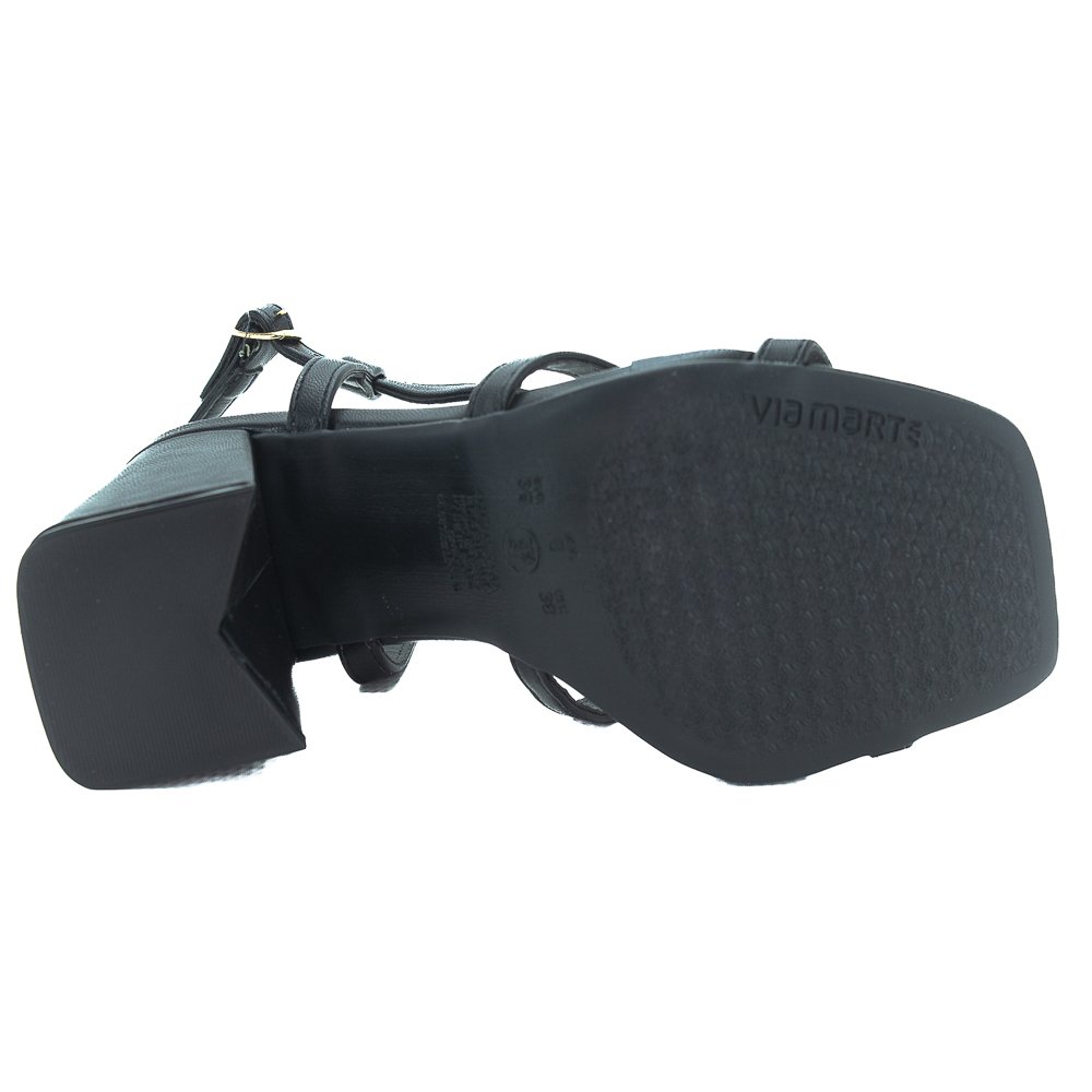 Sandália Feminina Via Marte 100-017-01 - Preto Preto 4