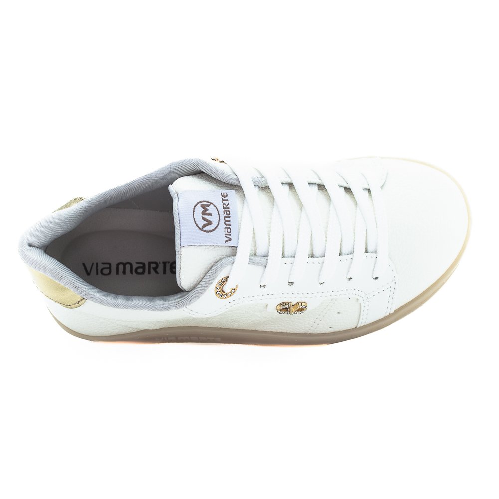 Tênis Feminino Via Marte 020-011-02 - Off White Branco 5