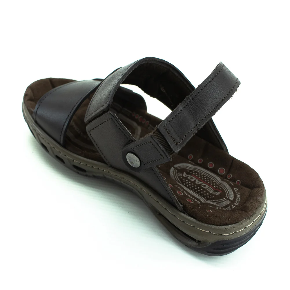 Sandália Masculina Pegada 131662-04 - Marrom Marrom 4