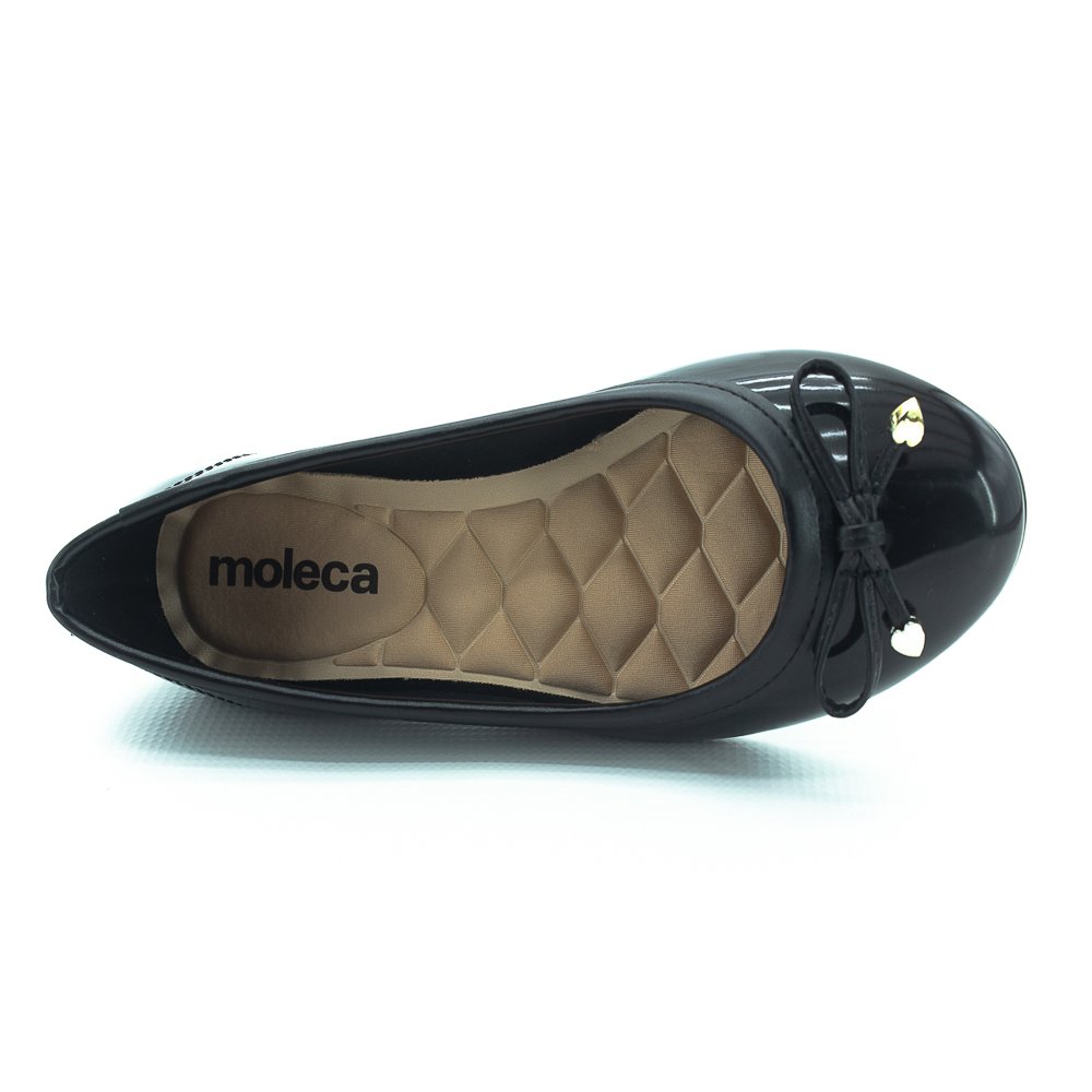 Sapatilha Feminina Moleca 5027.1423 - Preto Preto 5