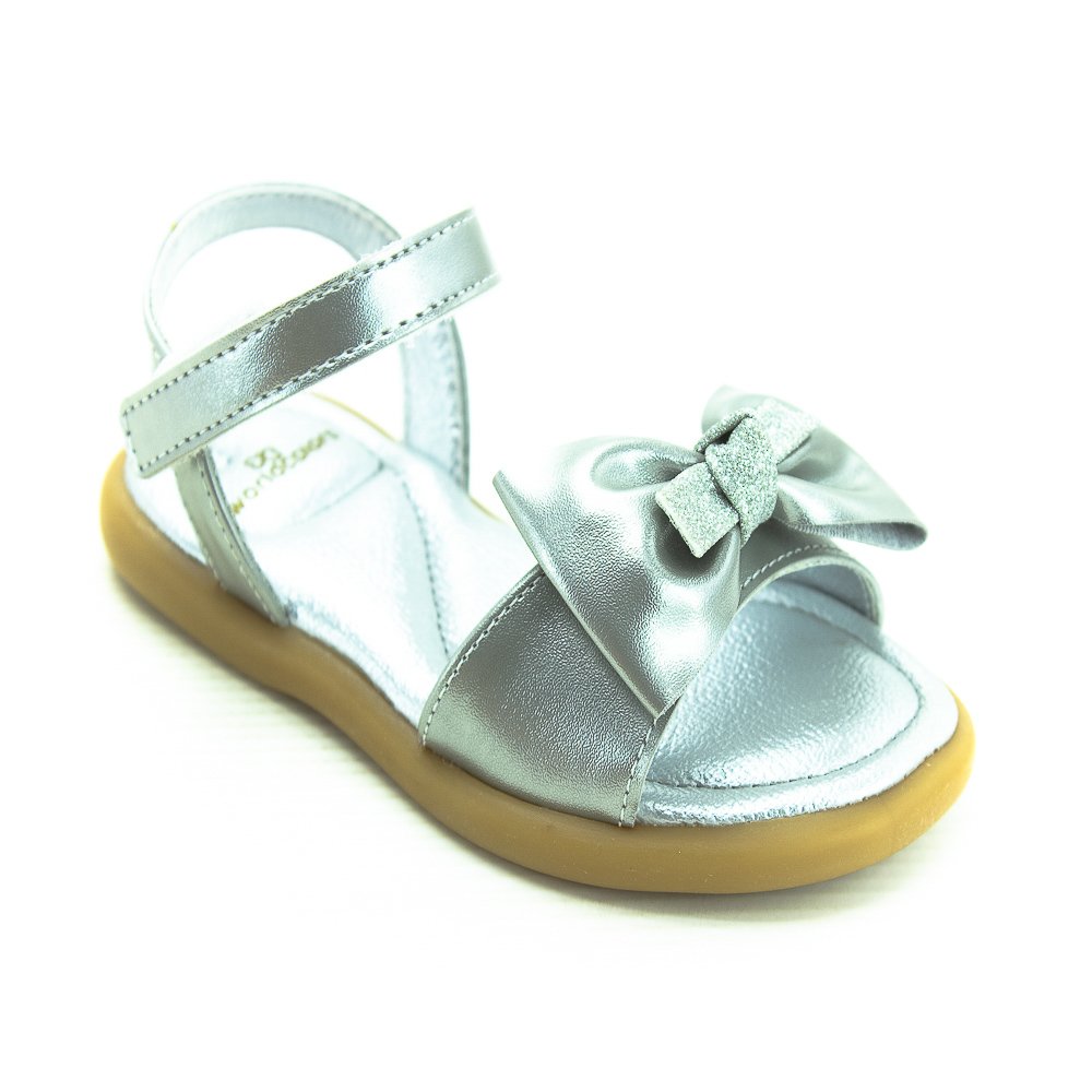 Sandália Infantil Menina World Colors 349.002 - Prata Prata 2