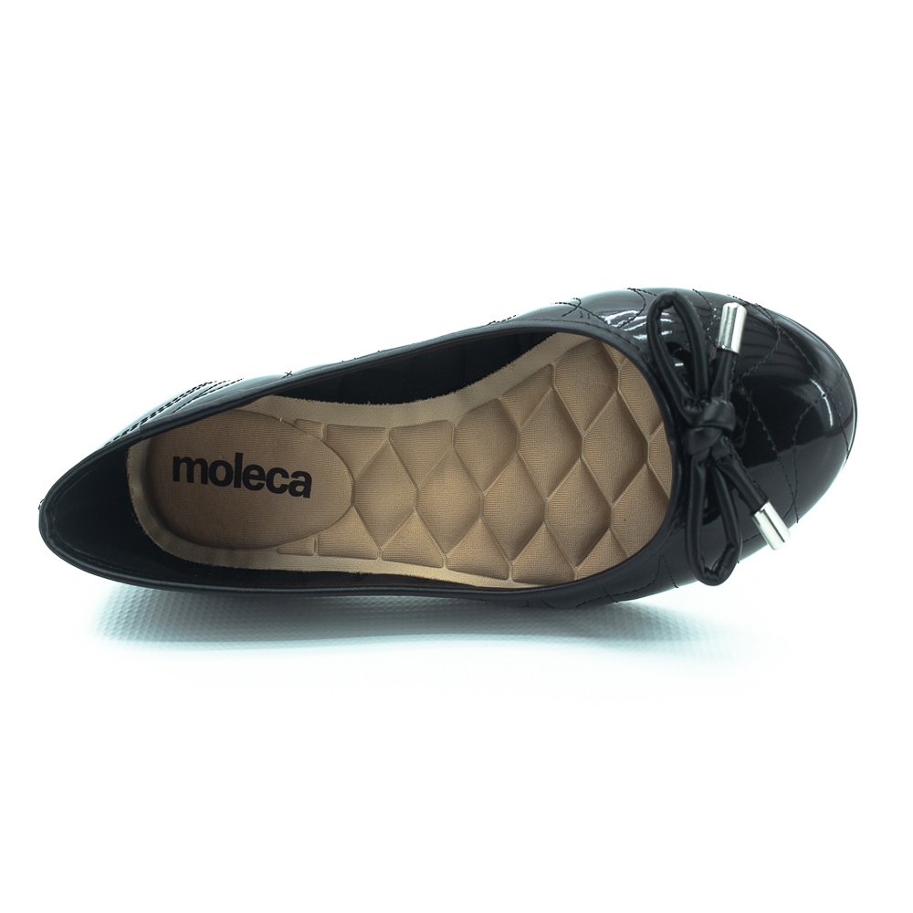 Sapatilha Feminina Moleca 5027.1482 - Preto Preto 5