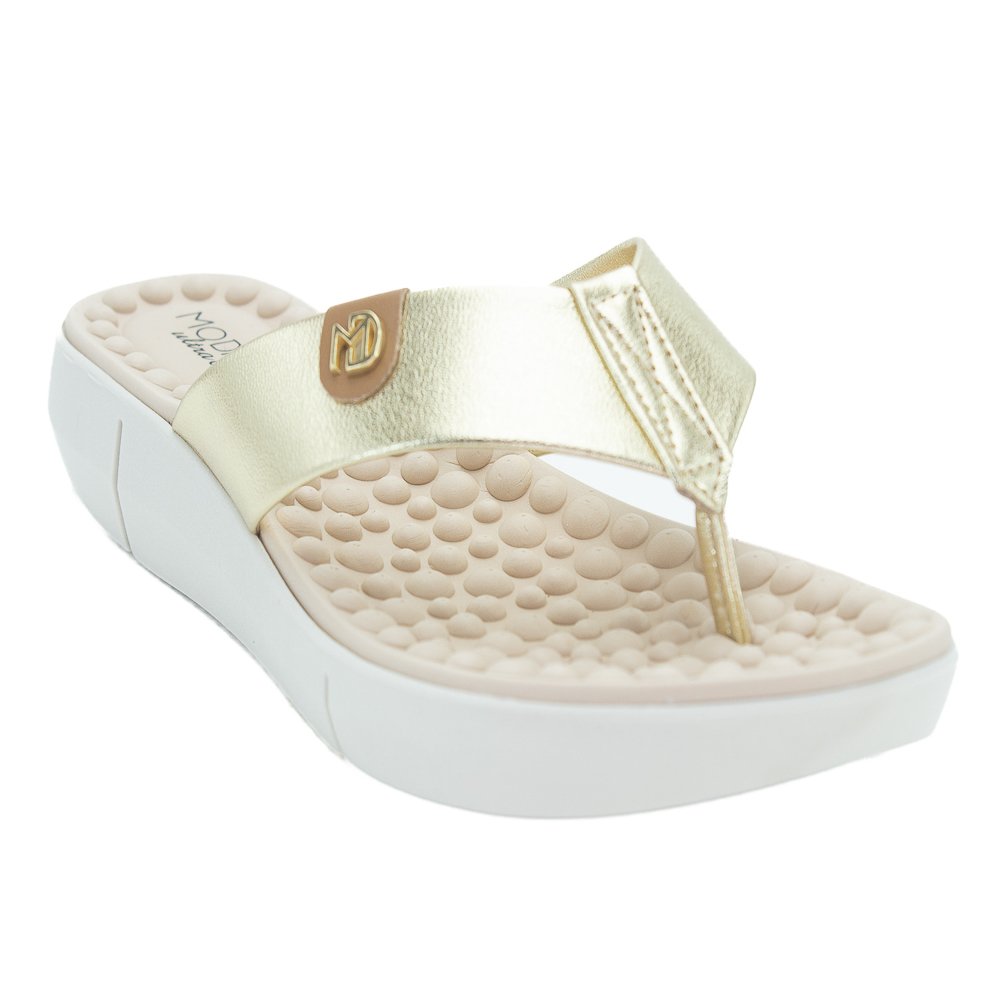 Chinelo Feminino Modare 7142.106 - Dourado Dourado 2