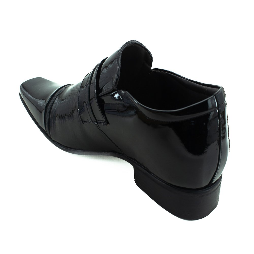 Sapato Social Masculino Jota Pe Air Fergu - Preto Preto 2