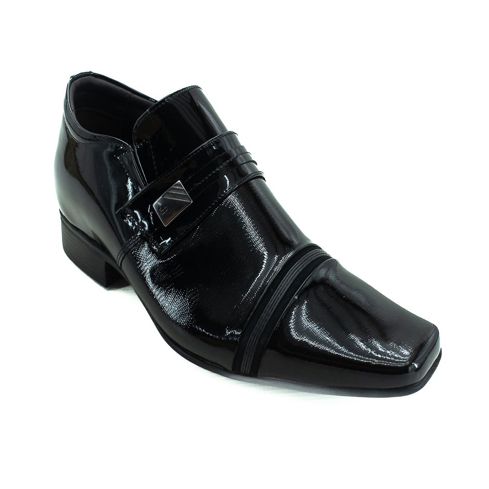 Sapato Social Masculino Jota Pe Air Fergu - Preto Preto 3