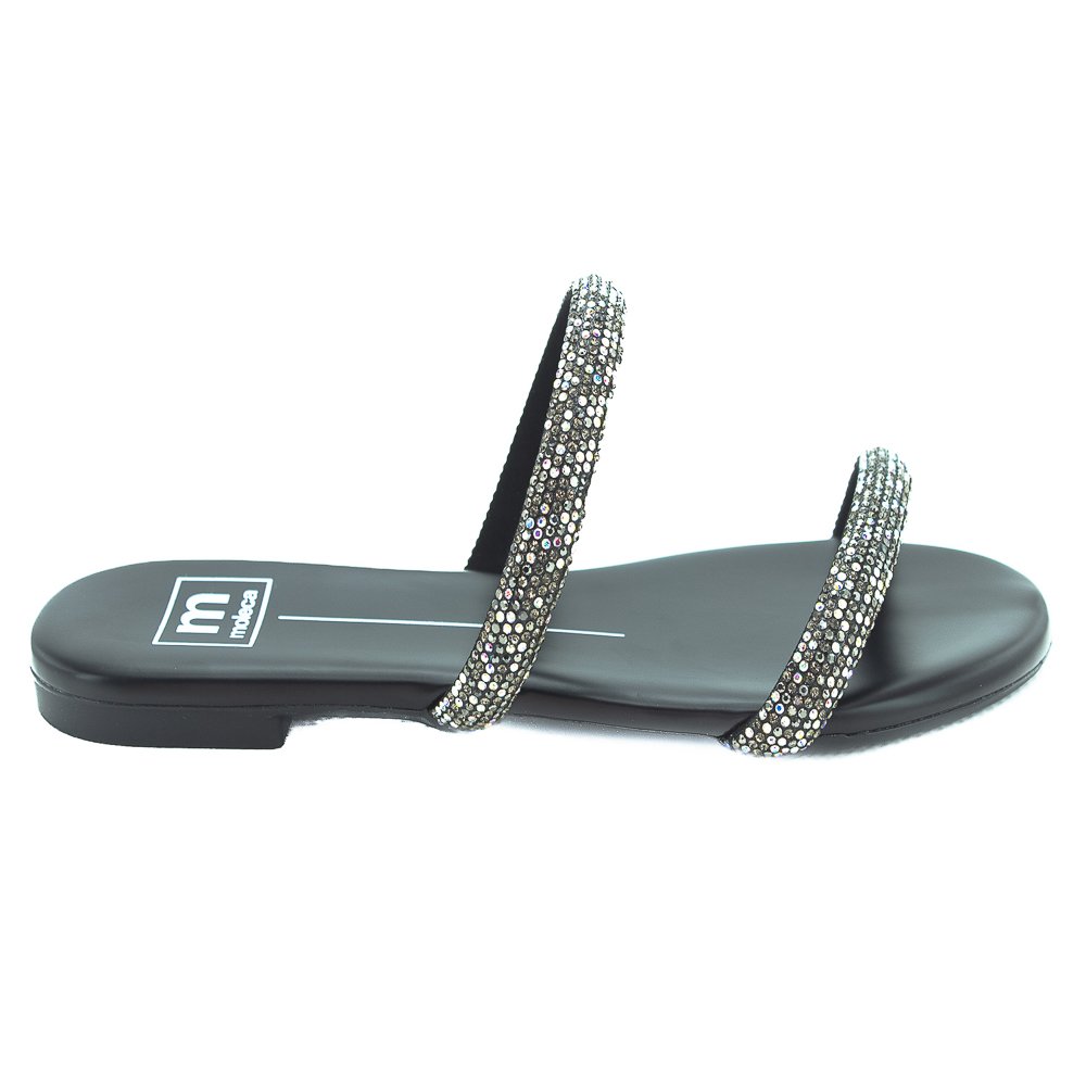 Rasteira Feminina Moleca 5557.100 - Preto