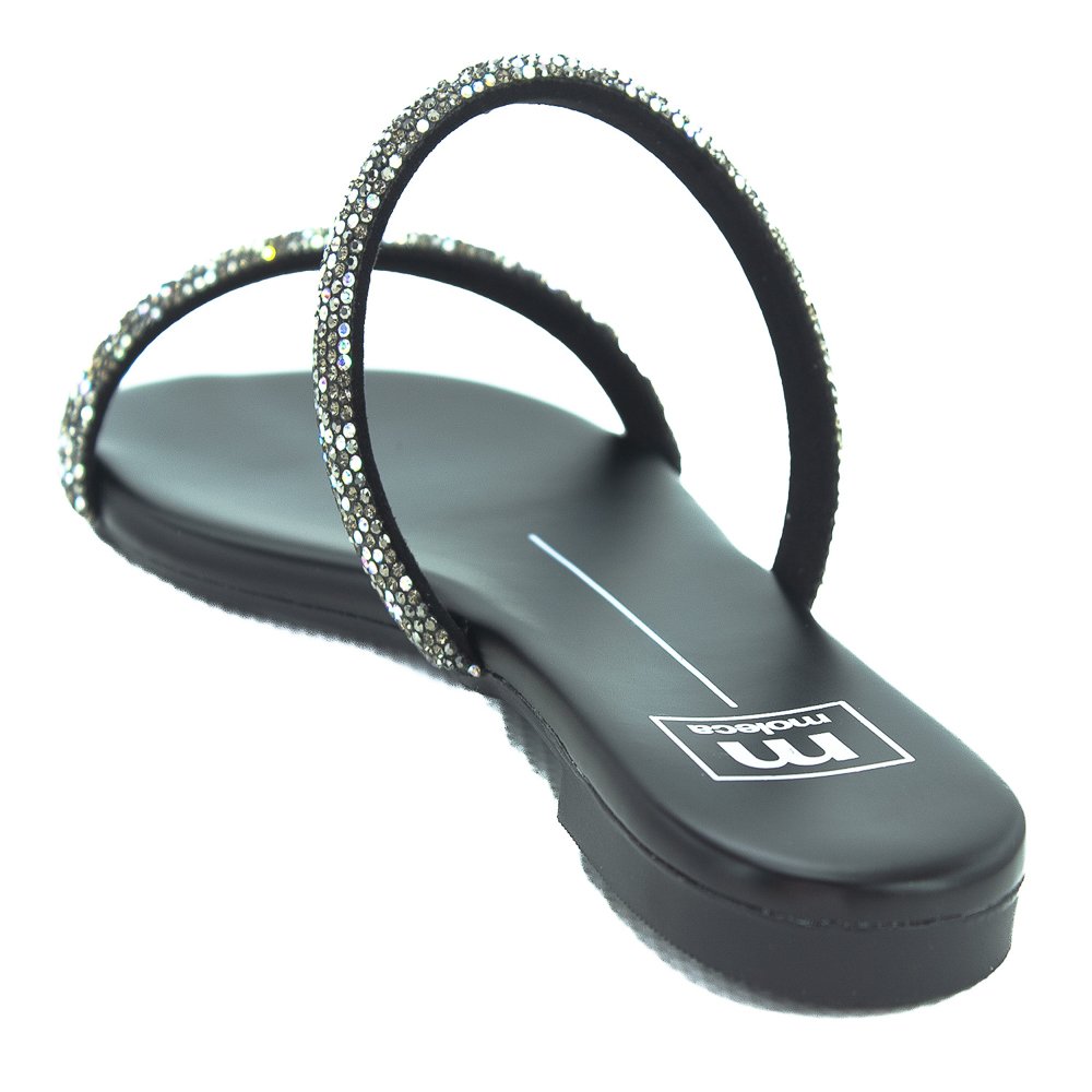 Rasteira Feminina Moleca 5557.100 - Preto Preto 3