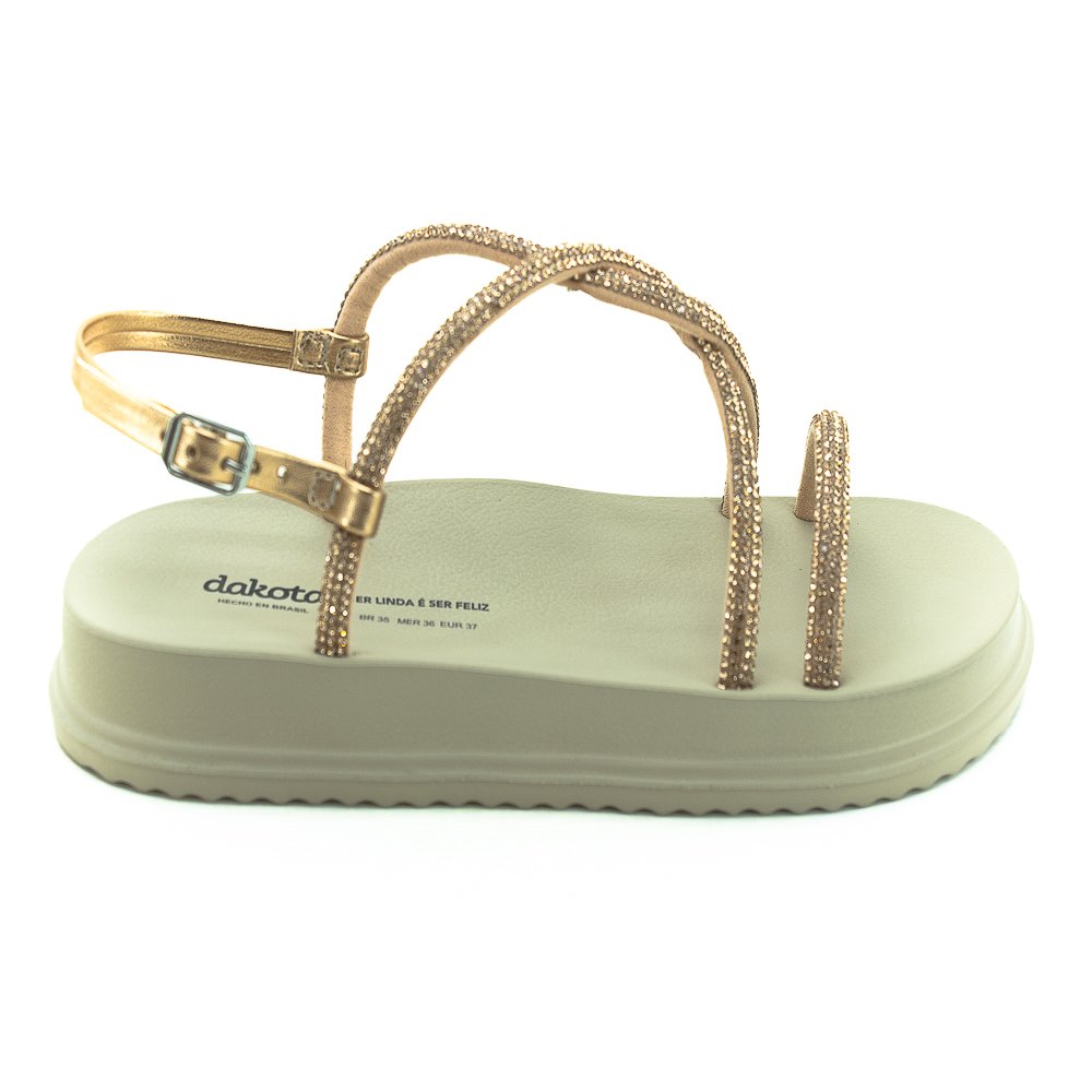 Sandalia Feminina Dakota Y6246 - Rose