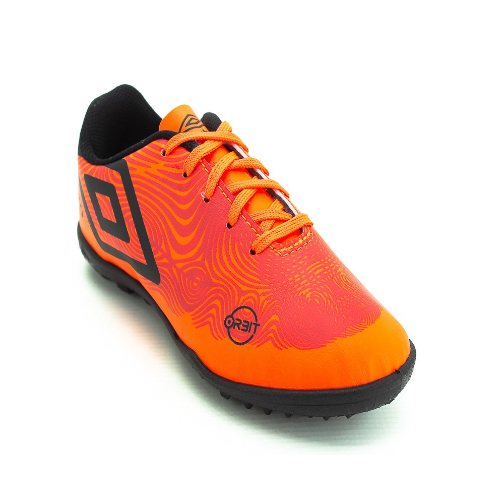 Chuteira Society Menino Umbro Orbit Jr - Laranja Laranja 2