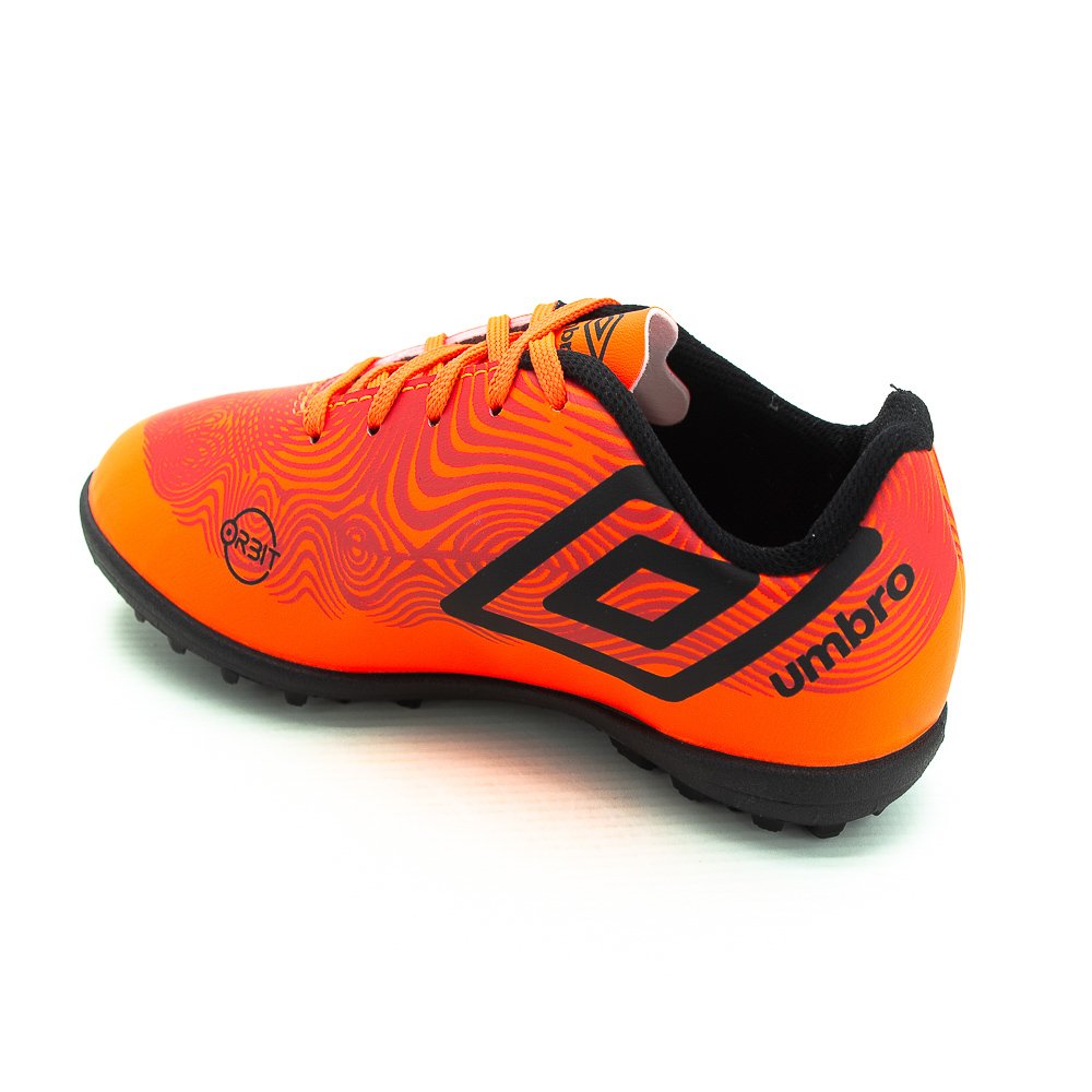 Chuteira Society Menino Umbro Orbit Jr - Laranja Laranja 3