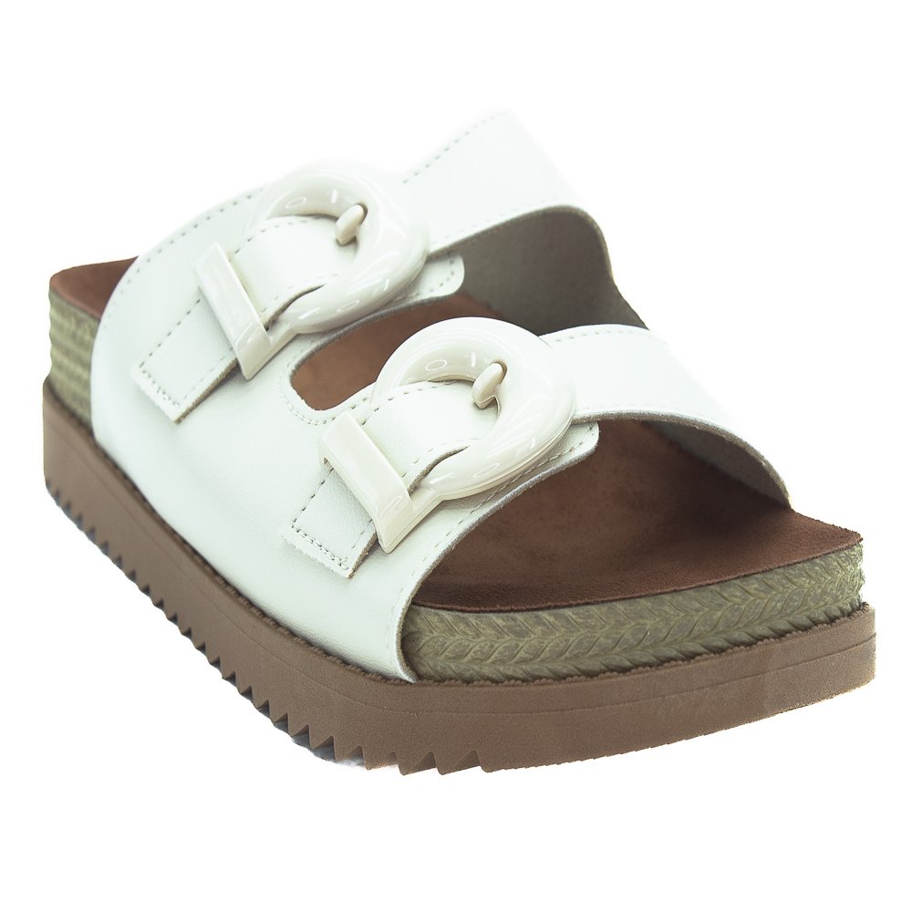 Papete Feminina Moleca 5500.203 - Branco Branco 2