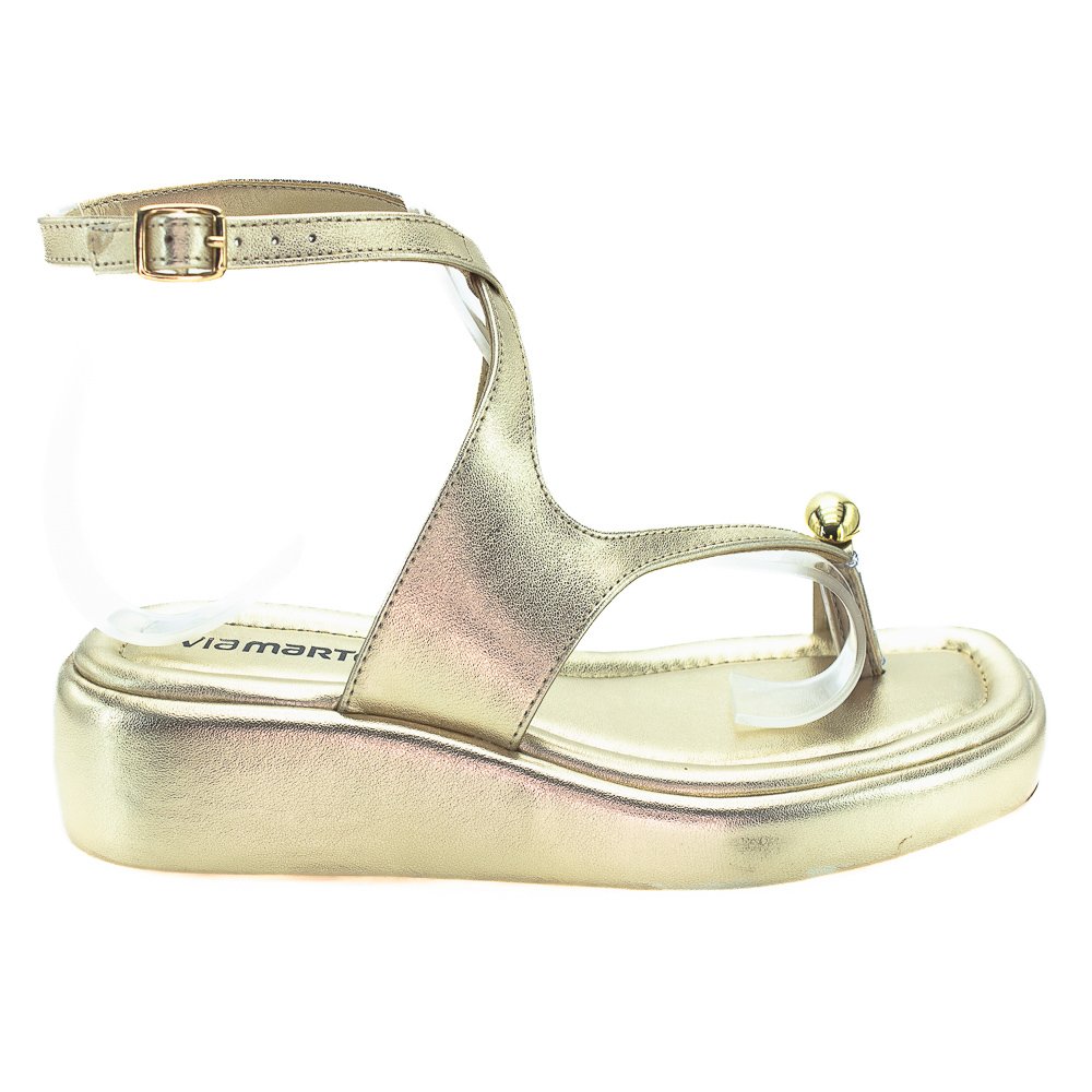 Sandália Feminina Via Marte 267-009-01 - Dourado