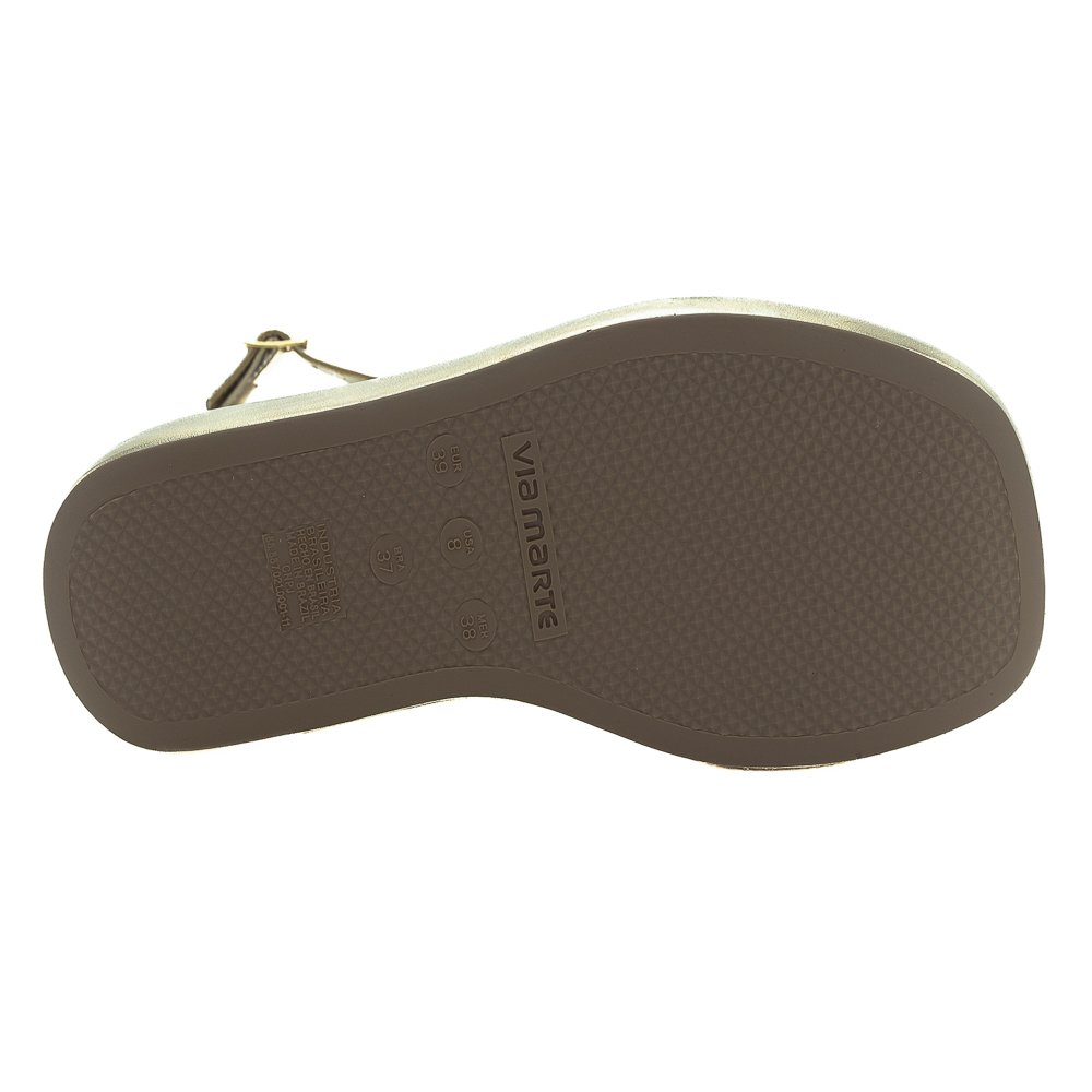 Sandália Feminina Via Marte 267-009-01 - Dourado Dourado 4