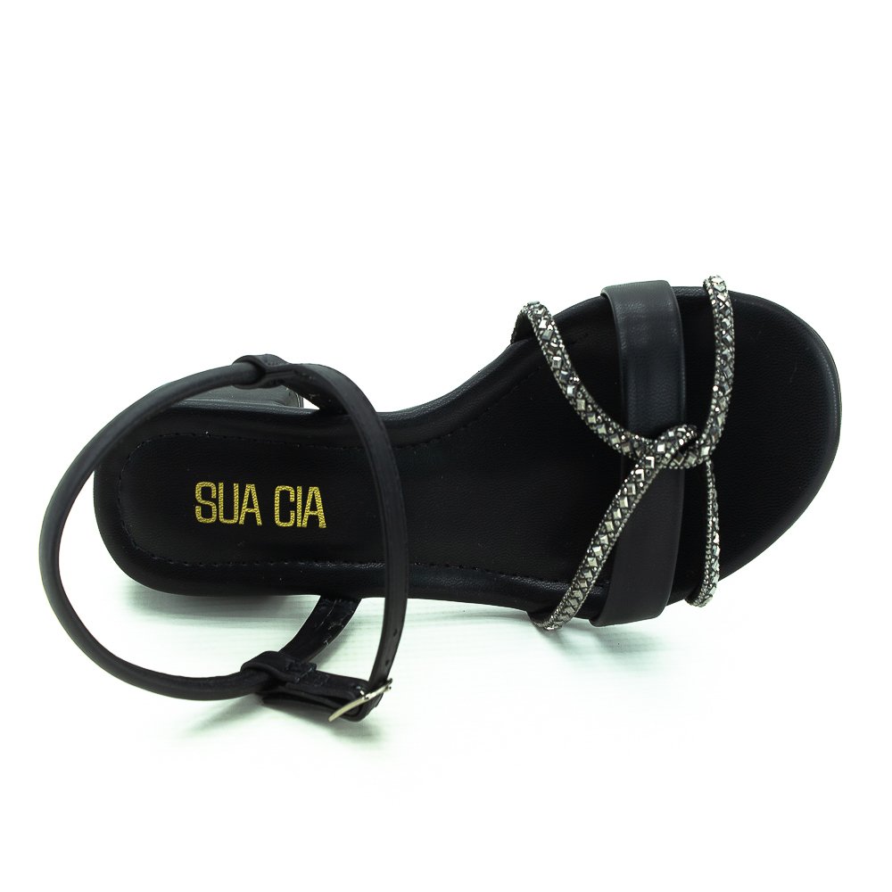 Sandália Feminina Sua Cia 8356.15504 - Preto Preto 5