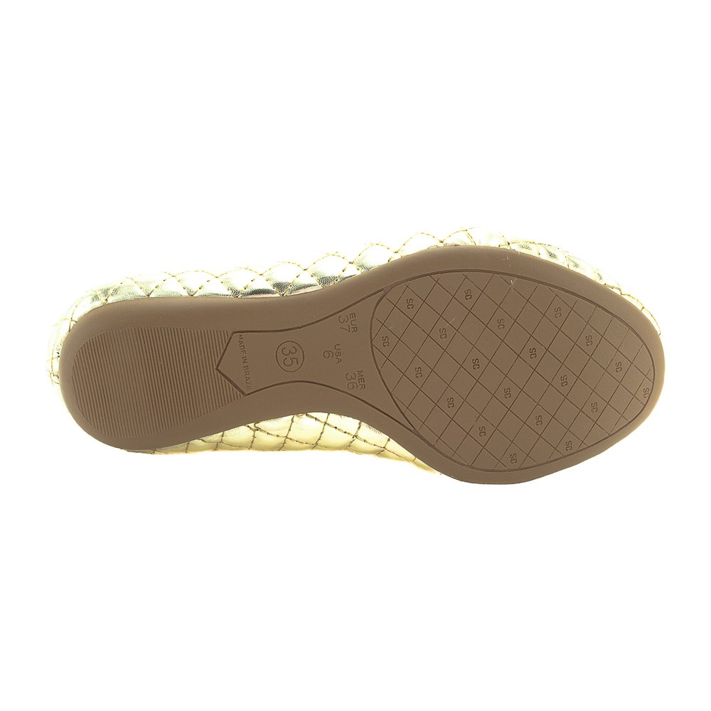 Sapatilha Feminina Sua Cia 8303.15577 - Dourado Dourado 4