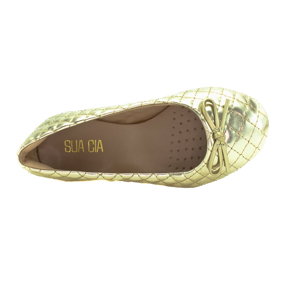 Sapatilha Feminina Sua Cia 8303.15577 - Dourado Dourado 5