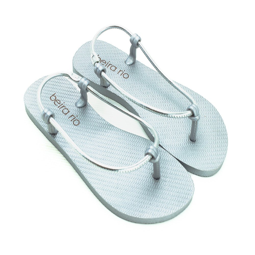 Chinelo Feminino Beira Rio 8449.1007 - Prata