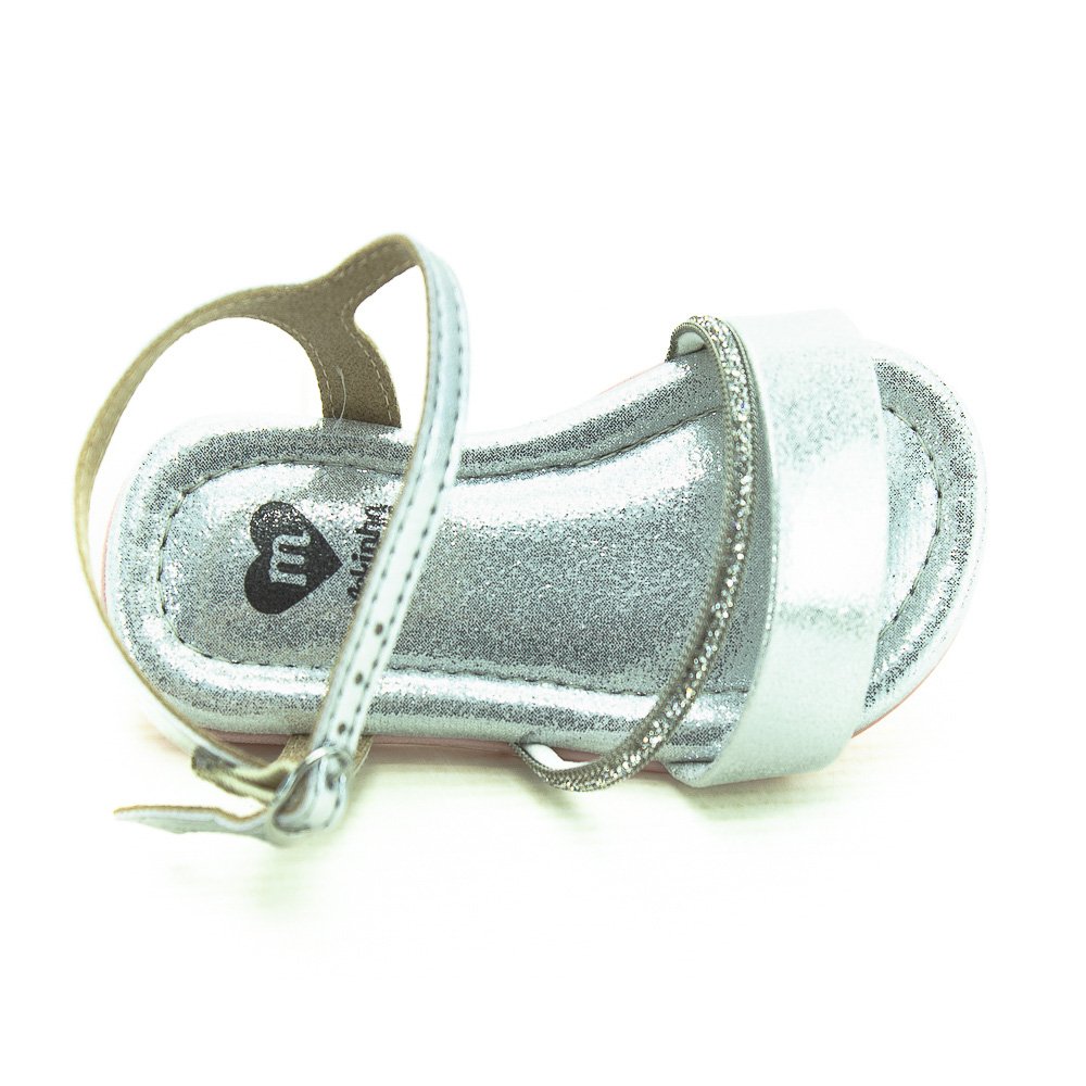 Sandália Infantil Menina Molekinha 2114.277 - Prata Prata 5