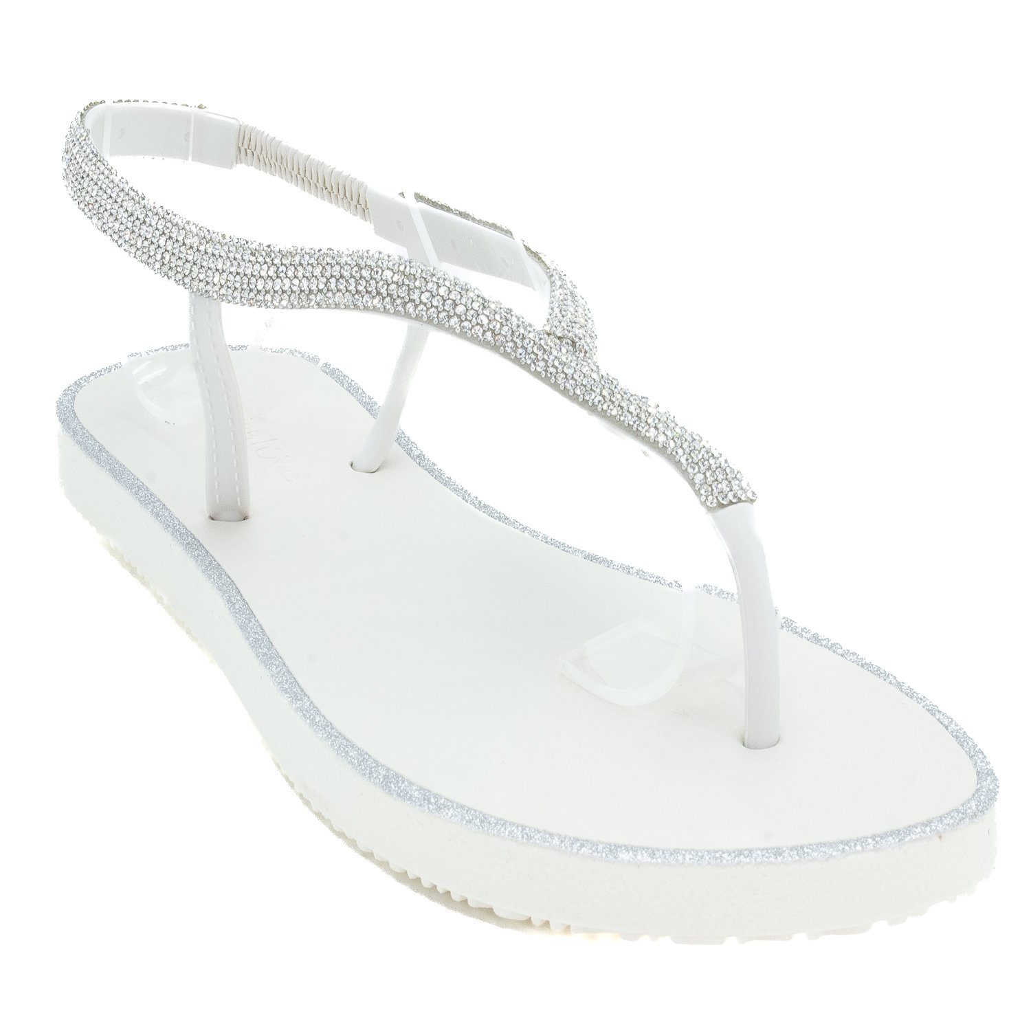 Sandália Feminina Miss Love SD-2403 - Off White Branco 2