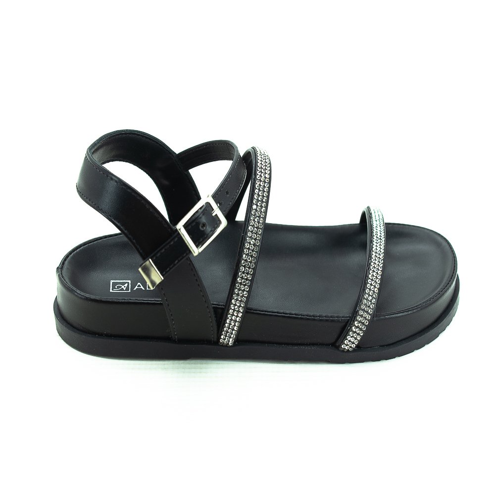 Sandália Infantil Menina Addan Mulher 5437 - Preto