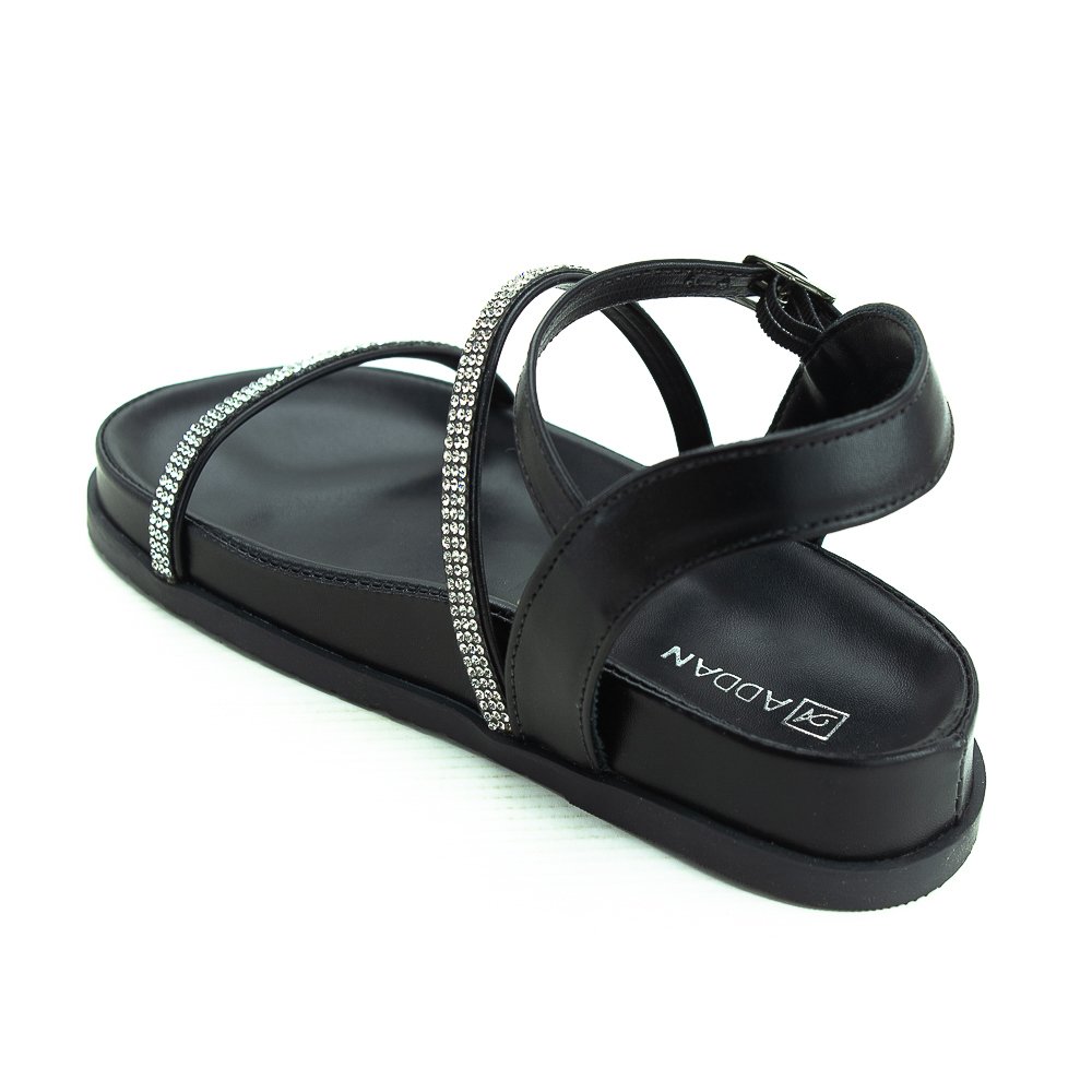 Sandália Infantil Menina Addan Mulher 5437 - Preto Preto 3