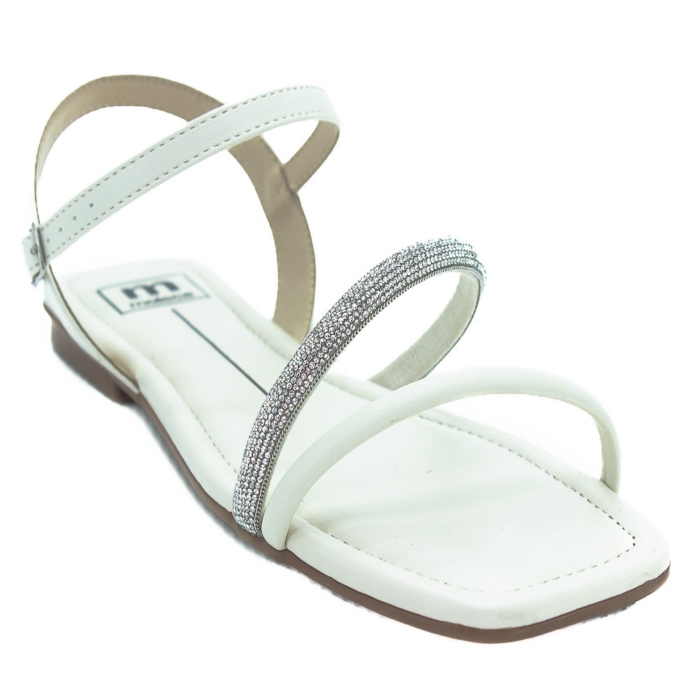 Sandália Feminina Moleca 5462.138 - Branco Branco 2