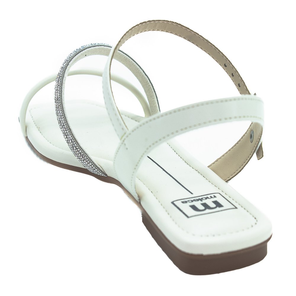 Sandália Feminina Moleca 5462.138 - Branco Branco 3