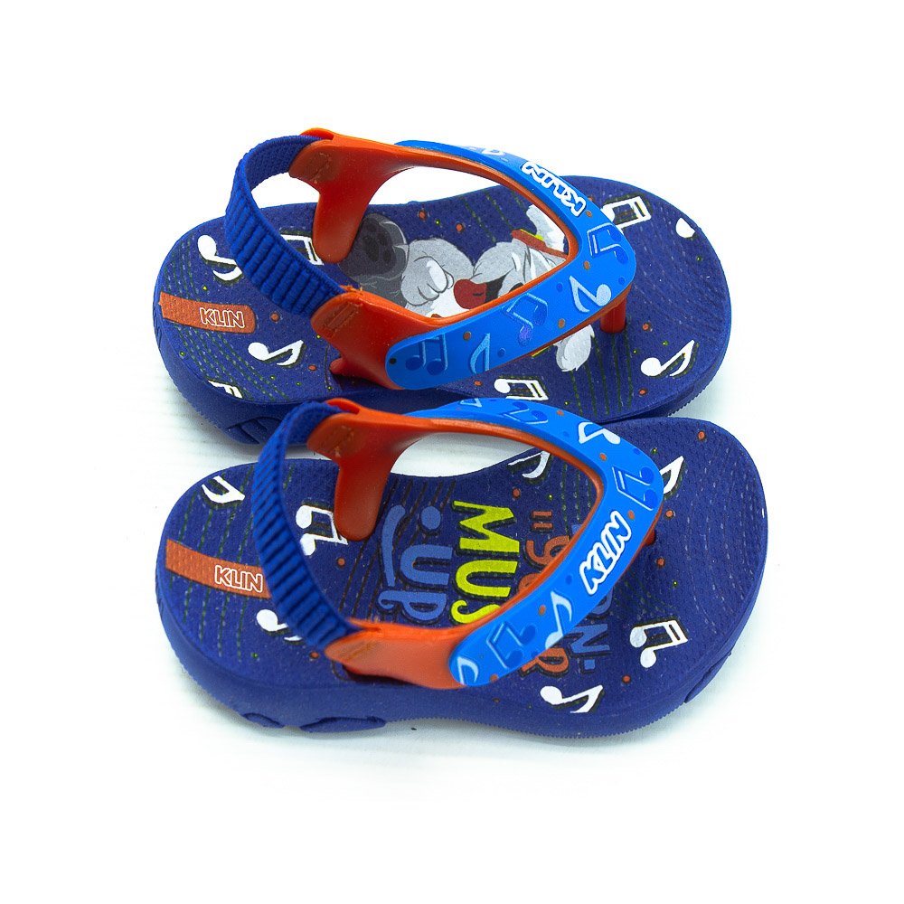 Chinelo Infantil Menino Klin Acqua Print - Azul