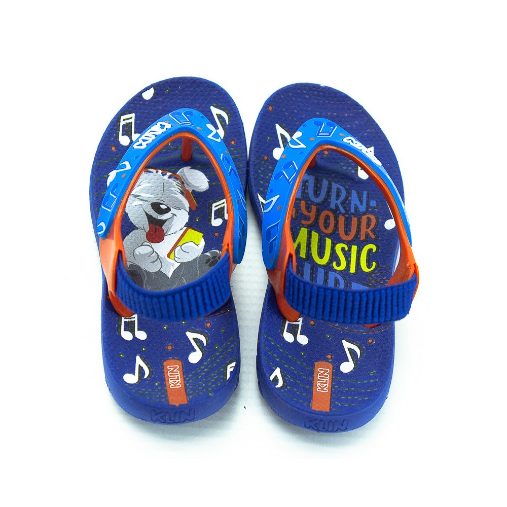 Chinelo Infantil Menino Klin Acqua Print - Azul Azul 2