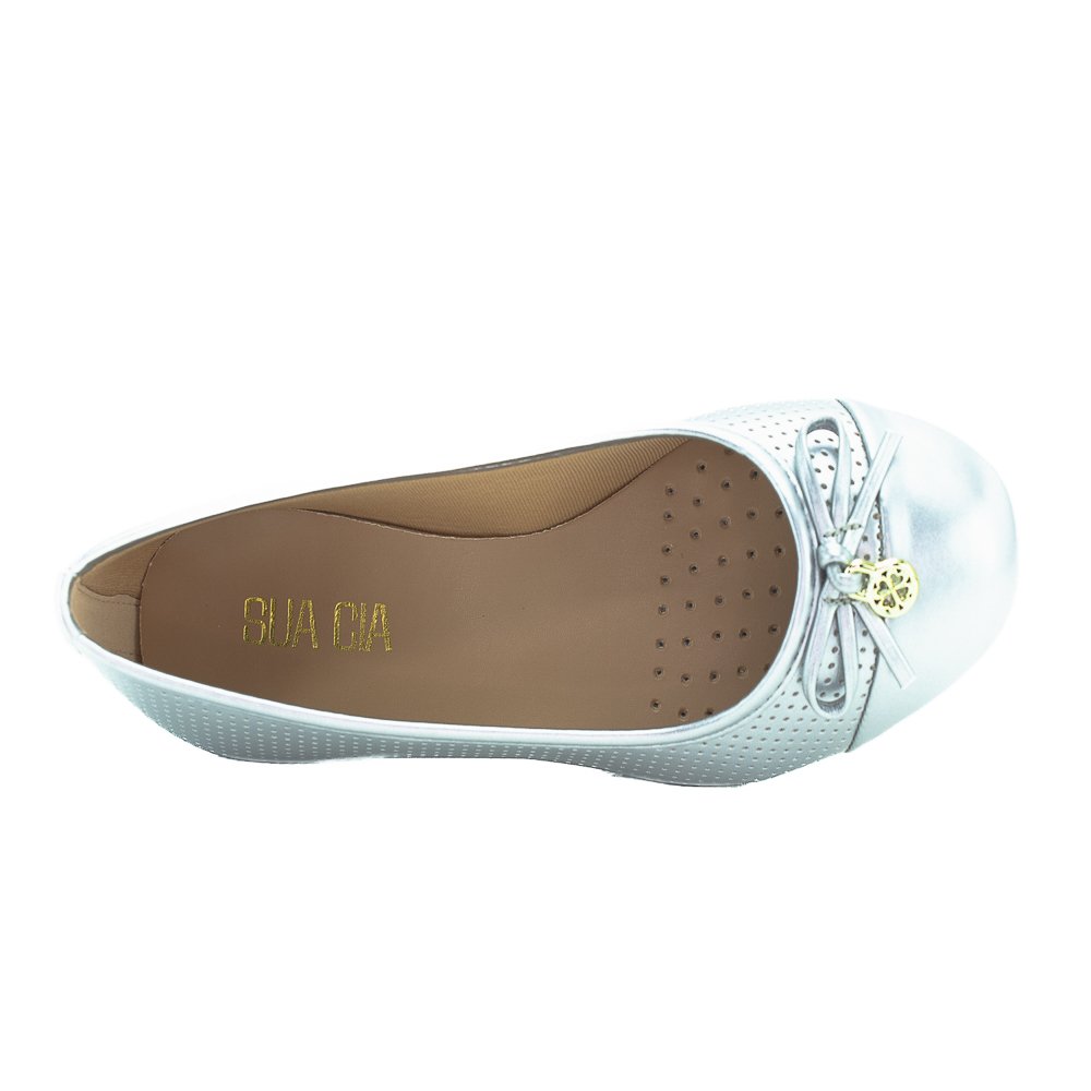 Sapatilha Feminina Sua Cia 8303.15838 - Prata Prata 5