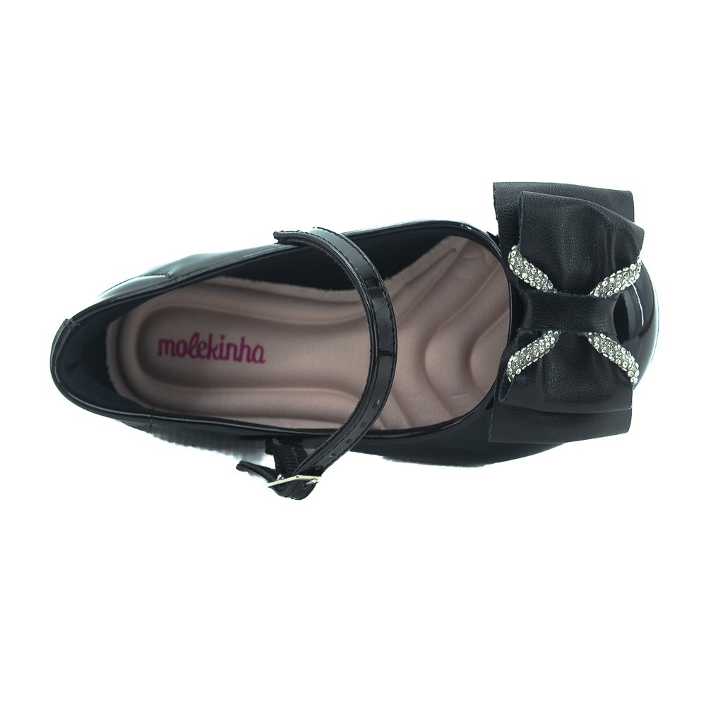 Sapatilha Infantil Menina Molekinha 2083.1134 - Preto Preto 5